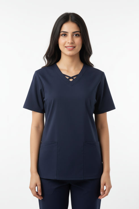 Women's 4-Pocket Crisscross Scrub